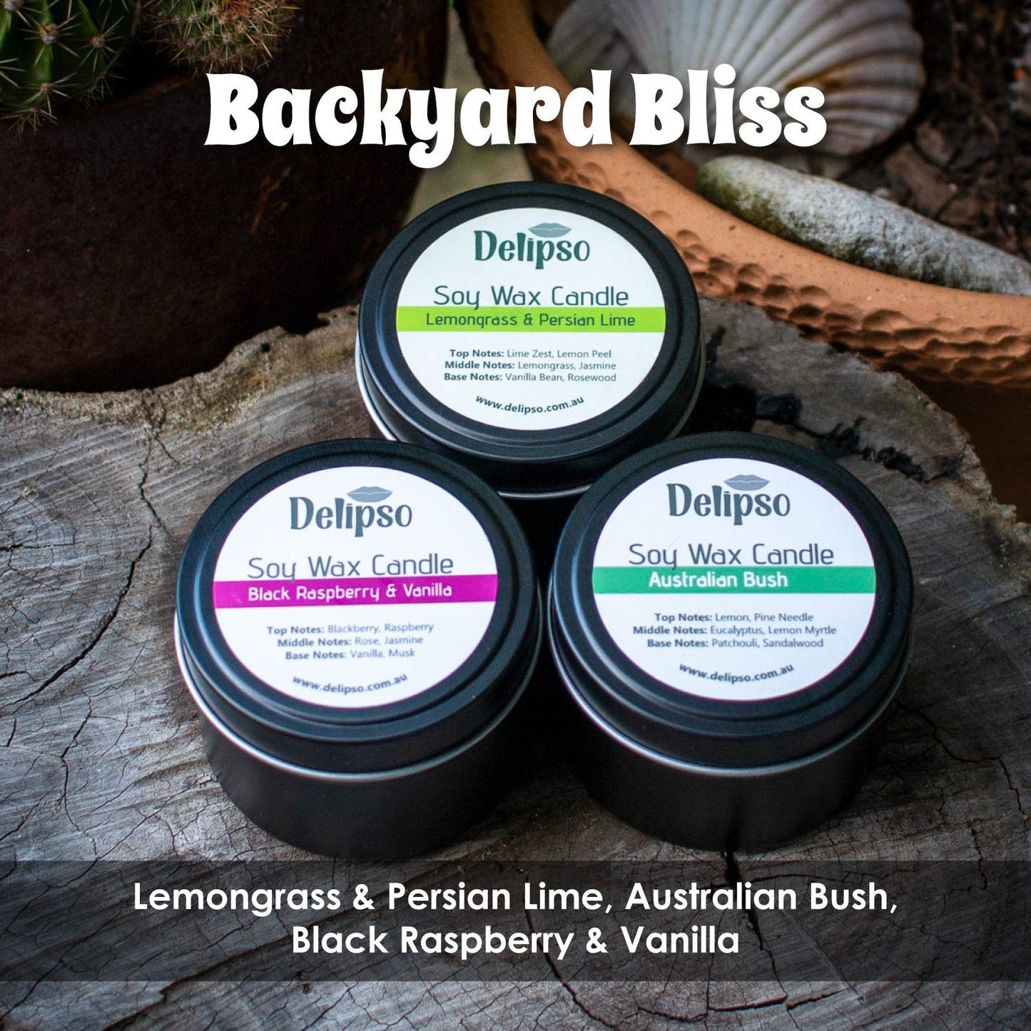 The Naturally Loved Lip Care Bundle | 6 Lip Balms + 3 Candles Delipso