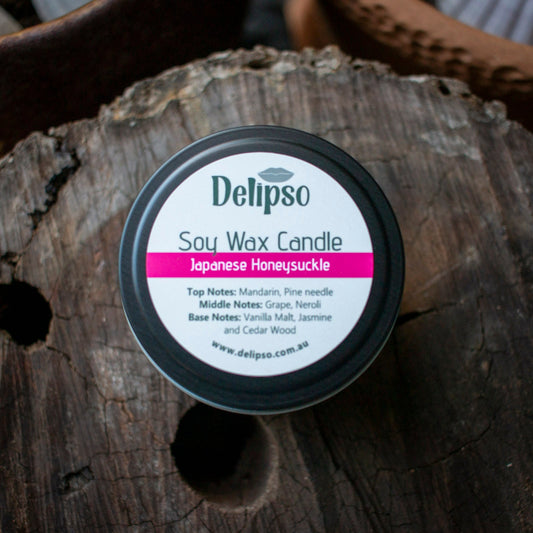 Japanese Honeysuckle — Sweet & Floral Coconut Soy Candle Delipso