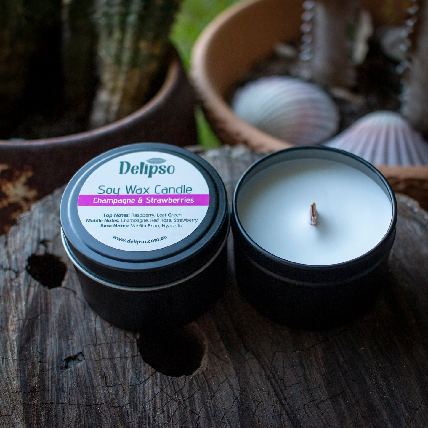 Champagne & Strawberries Soy Wax Candle