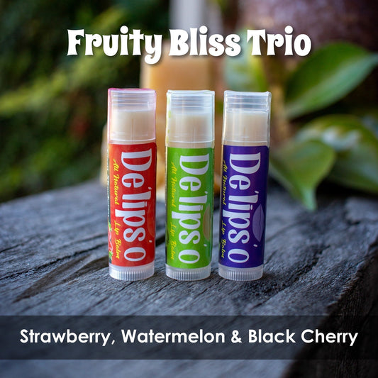 The Everyday Essentials Lip Care Bundle | 3 Lip Balms + 1 Candle Delipso