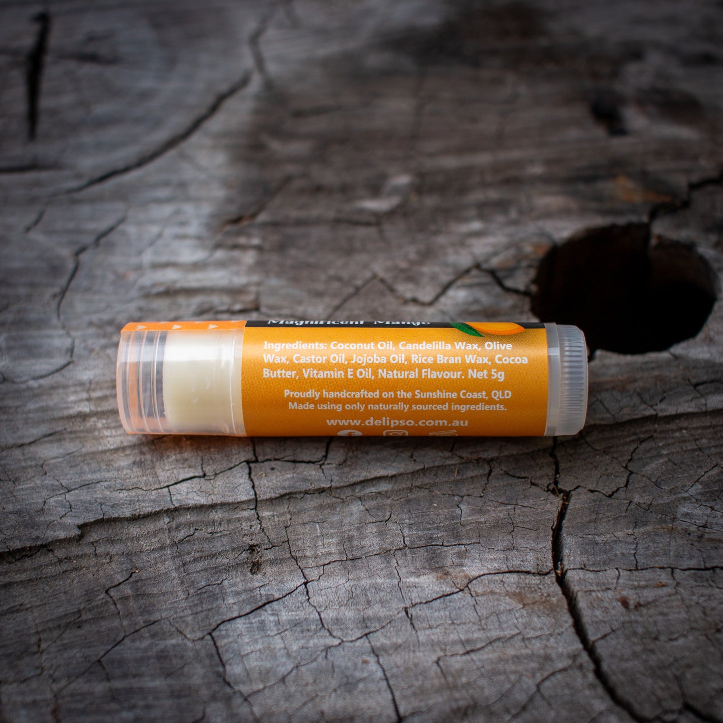 Magnificent Mango all natural Lip Balm 5g Tube Delipso