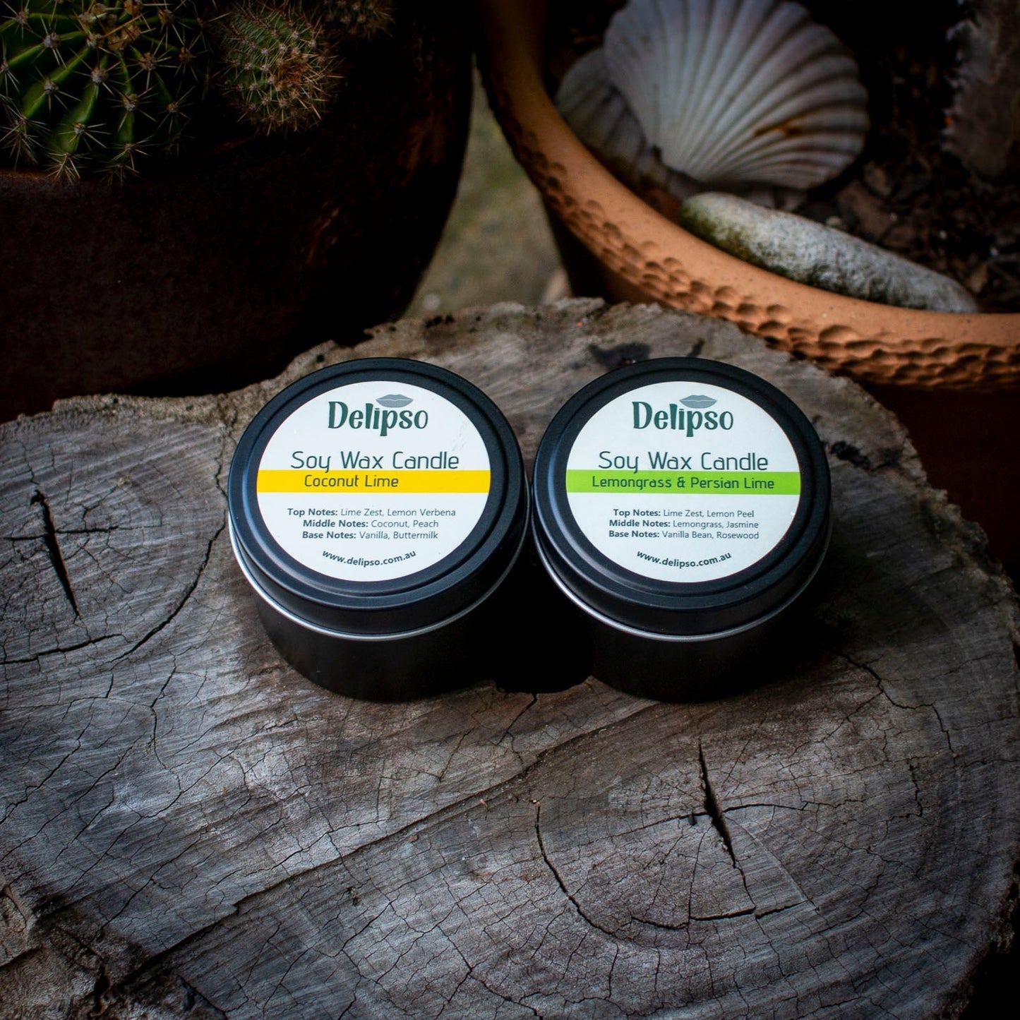 The Night In Lip Care Bundle | 2 Night Balms + 2 Candles Delipso