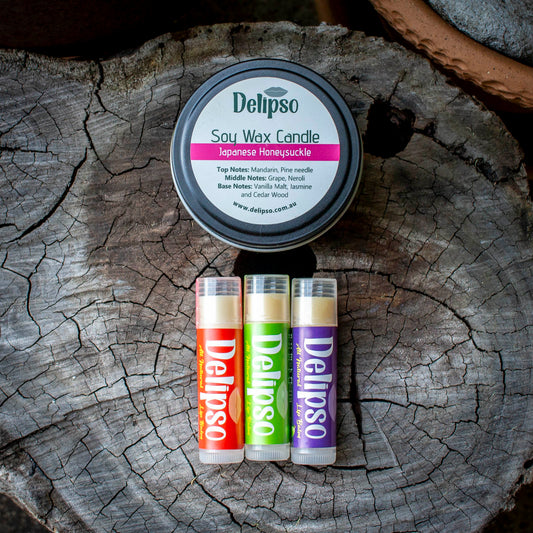 The Everyday Essentials Bundle | 3 Lip Balms + 1 Candle