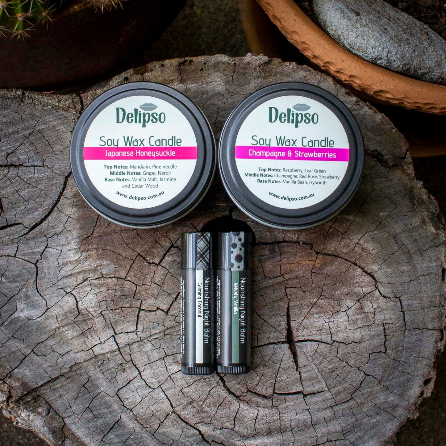 The Night In Bundle | 2 Night Balms + 2 Candles