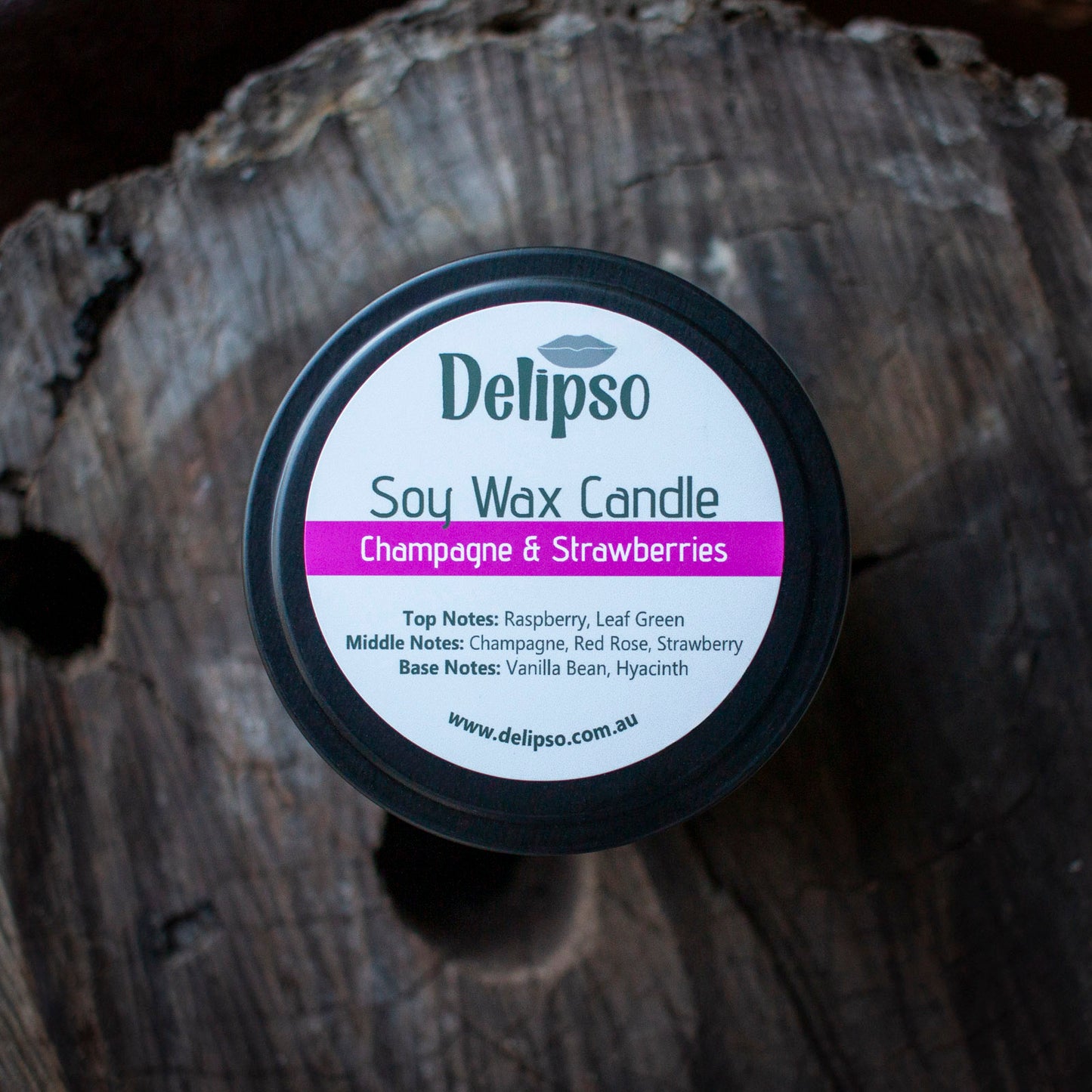 Champagne & Strawberries Soy Wax Candle