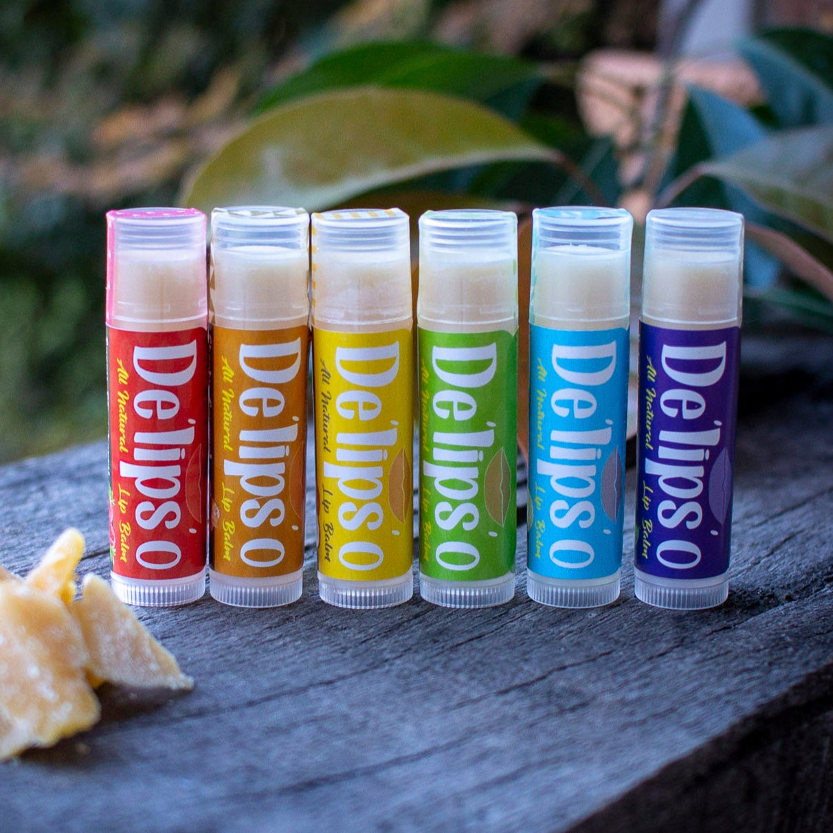 6 Pack of Delipso all natural Lip Balm 5g Tubes