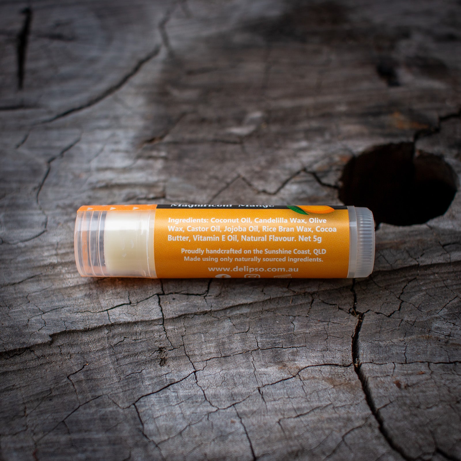 Magnificent Mango all natural Lip Balm 5g Tube Delipso
